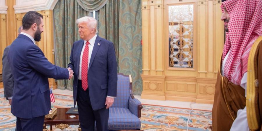 ناقش مستقبل دمشق.. تفاصيل لقاء ولي العهد والرئيسين الأمريكي والسوري - هرم مصر