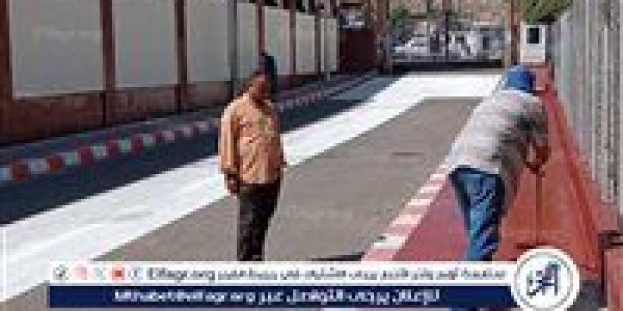 تجميل ورفع كفاءة طرق محيط مسجد سيدي عبد الرحيم لاستقبال الزوار - هرم مصر