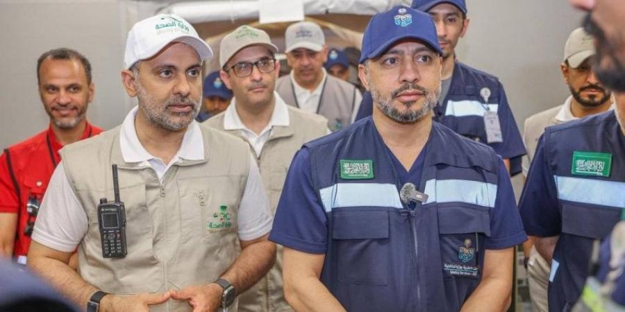 وزير الصحة يزور المستشفى الميداني للخدمات الطبية بمشعر عرفات - هرم مصر