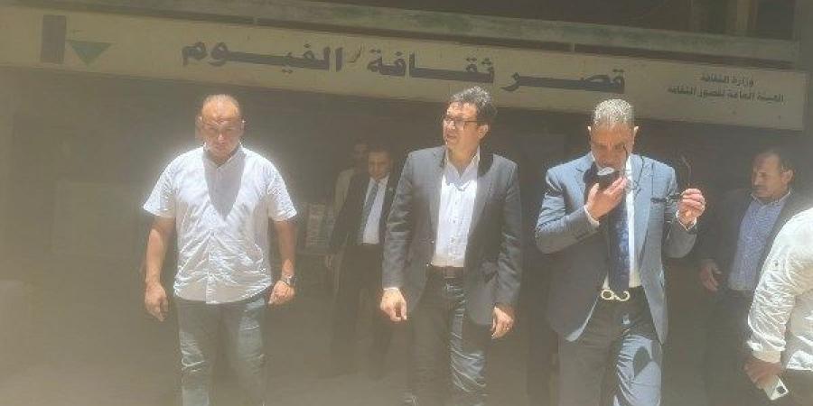 هنو يتابع تنفيذ تطوير قصر ثقافة الفيوم ويشدد على ضرورة تسريع وتيرة العمل - هرم مصر