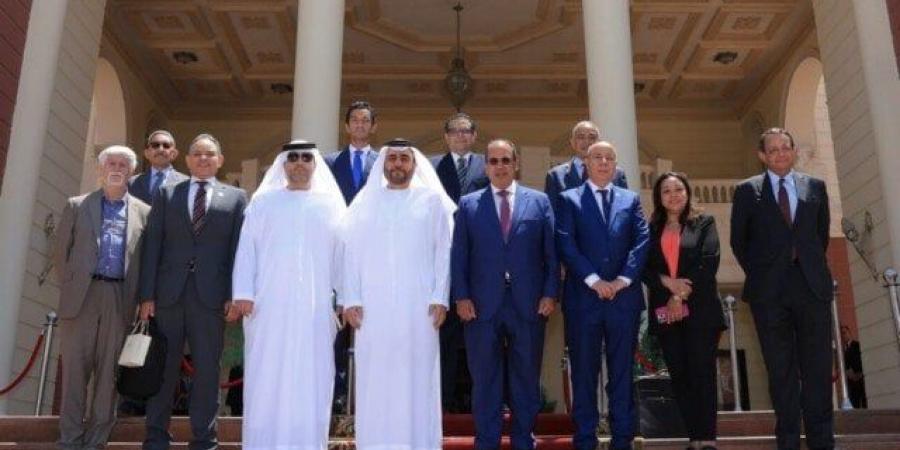 رئيس الجامعة البريطانية في مصر يستقبل رئيس جامعة حمدان بن محمد الذكية - هرم مصر