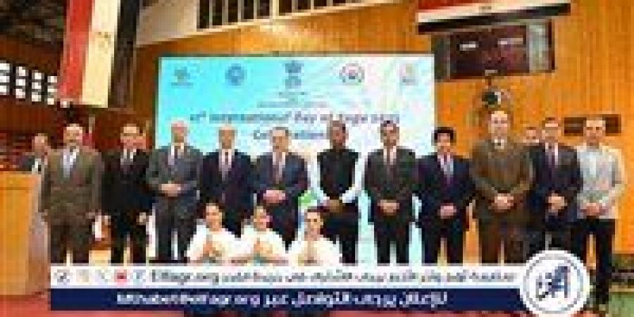 "بحضور السفير الهندى "محافظ أسيوط ورئيس الجامعة يشهدان انطلاق ورشة عمل احتفالًا باليوم العالمي لليوجا - هرم مصر