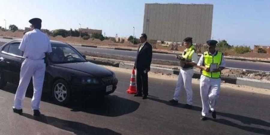 الإدارة العامة للمرور تواصل حملاتها المرورية بكافة الطرق والمحـاور بالتنسيق مع إدارات المرور بمديريات الأمن المختلفة - هرم مصر