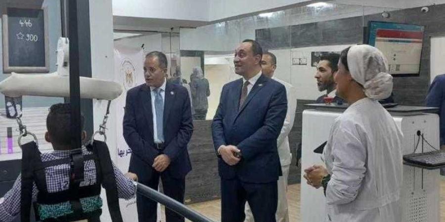 بنك ناصر الاجتماعي يدعم أطفال الشلل الدماغي بأحدث الأجهزة العالمية المستخدمة في تأهيل المرضى - هرم مصر