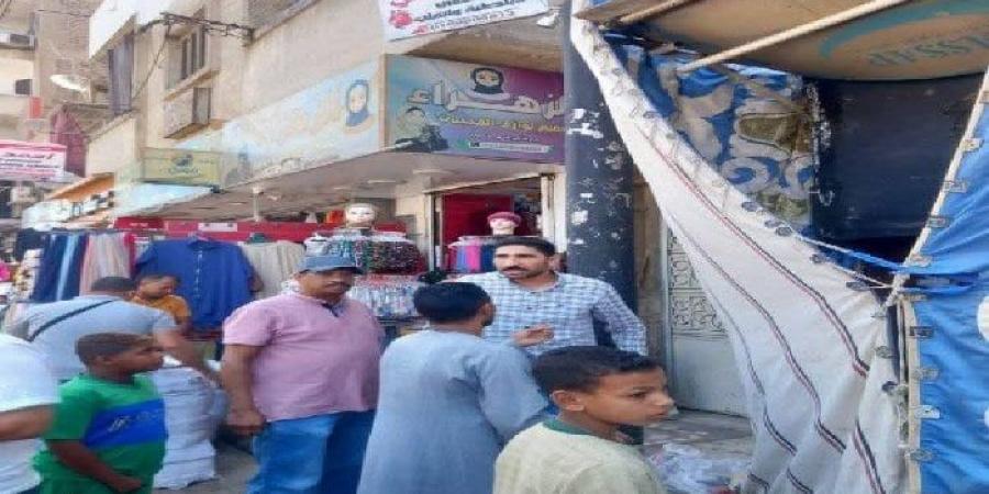 حملات مكبرة لإزالة العشوائيات و«شوادر الفاكهة» المخالفة بنجع حمادي - هرم مصر
