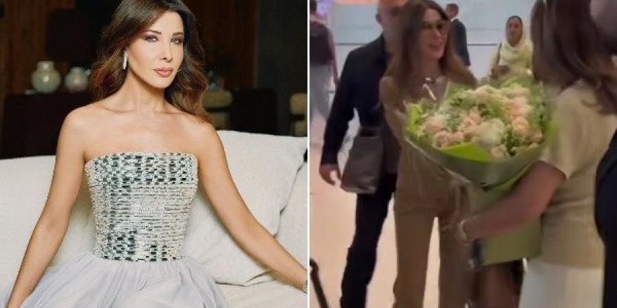 استقبلوها بالورود.. نانسي عجرم تصل لندن استعدادا لحفلها غدا - هرم مصر