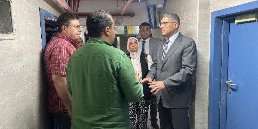 محافظ الجيزة يتابع نسب الإنشاء لمبنى التأمين الصحي بروز اليوسف ببولاق الدكرور - هرم مصر