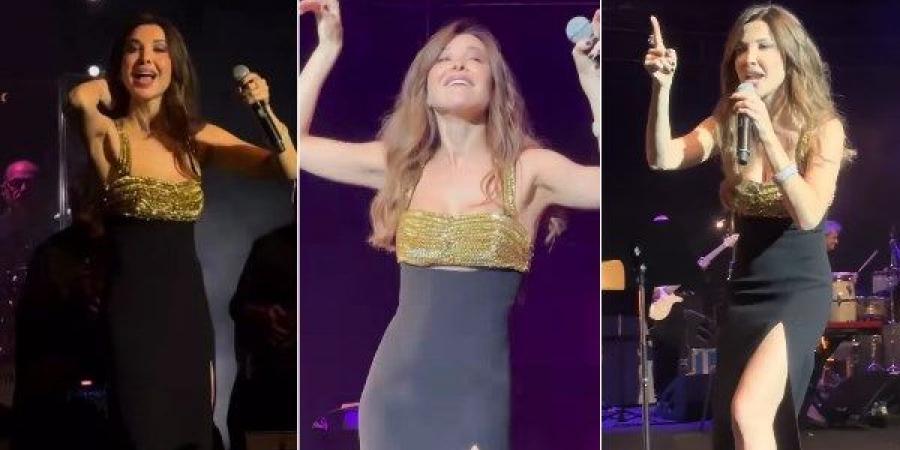آه ونص.. نانسي عجرم تشعل حماس جمهورها في حفل لندن - هرم مصر
