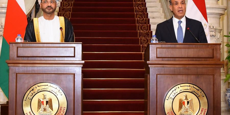 تفاصيل المؤتمر الصحفي المشترك بين وزيري الخارجية المصري والعماني - هرم مصر