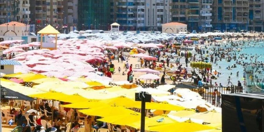 المندرة 100% والبوريفاج وبحري 95% إشغال.. شواطئ الإسكندرية تستقبل المصطافين بكامل طاقتها - هرم مصر