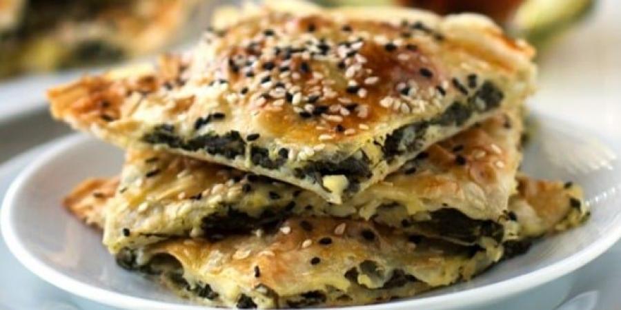 فطائر السبانخ والجبنة بعجينة الجلاش - هرم مصر
