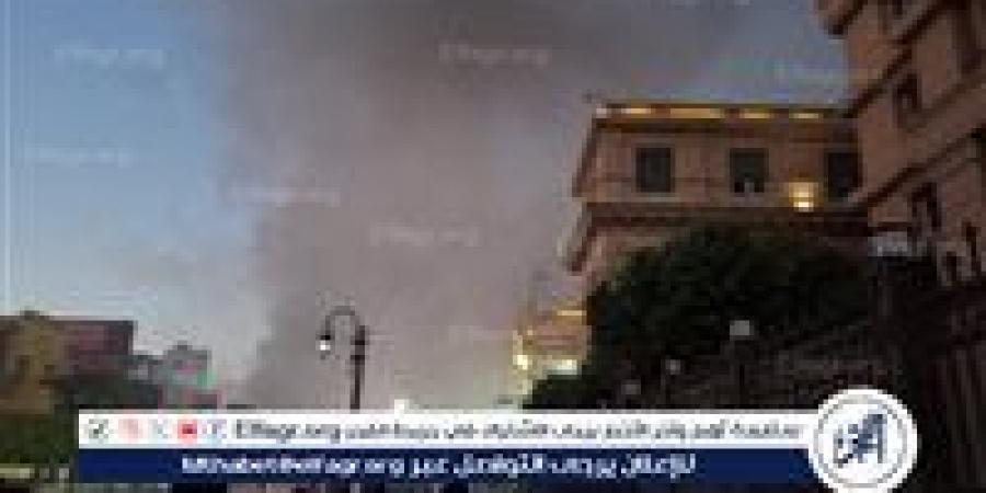 ماكينات الصراف تتوقف عن العمل.. الاتصالات تتأثر بحريق سنترال رمسيس - هرم مصر