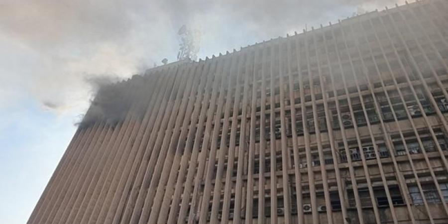 الحماية المدنية تواصل أعمال التبريد بمبنى سنترال رمسيس - هرم مصر