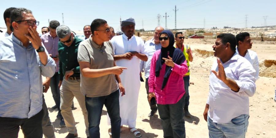 تفاصيل جولة رئيس جهاز الشيخ زايد في أكبر مشروع مياه بالمدينة - هرم مصر