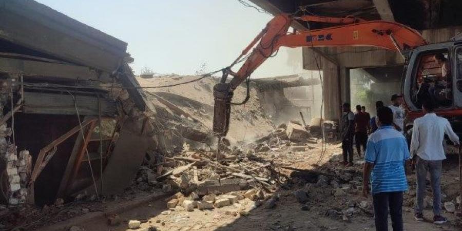 حملة مكبرة لإزالة التعديات والإشغالات أسفل كوبري أبيس شرقي الإسكندرية - هرم مصر