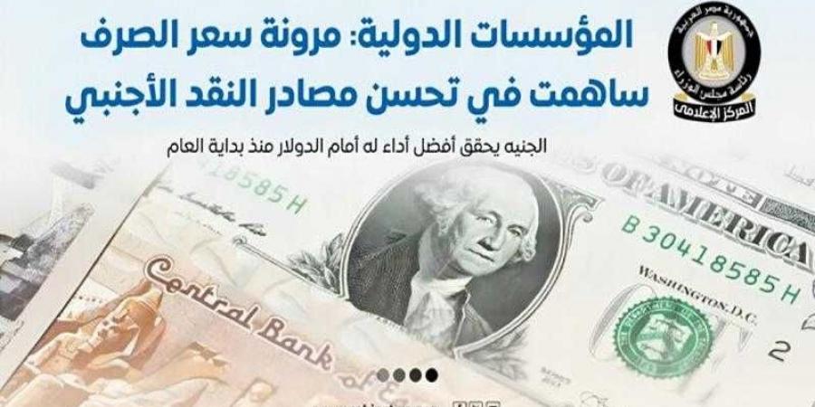 مجلس الوزراء: الجنيه يحقق أفضل أداء له أمام الدولار منذ بداية العام - هرم مصر