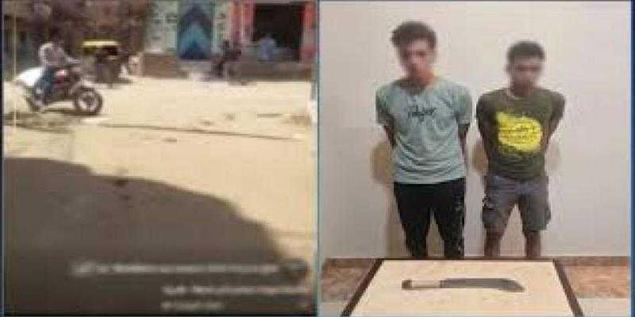 كشف ملابسات فيديو تم تداوله تضمن قيام شخصين بحوزة أحدهما سلاح أبيض بالتعدى على سائق مركبة ”توك توك” - هرم مصر
