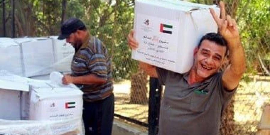 قافلة جديدة من المساعدات الإنسانية الإماراتية تصل إلى غزة - هرم مصر