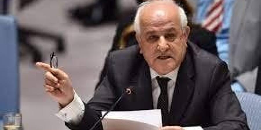 مندوب فلسطين بالأمم المتحدة: الحياة والبقاء الفلسطيني يتعرضان لخطر جسيم - هرم مصر