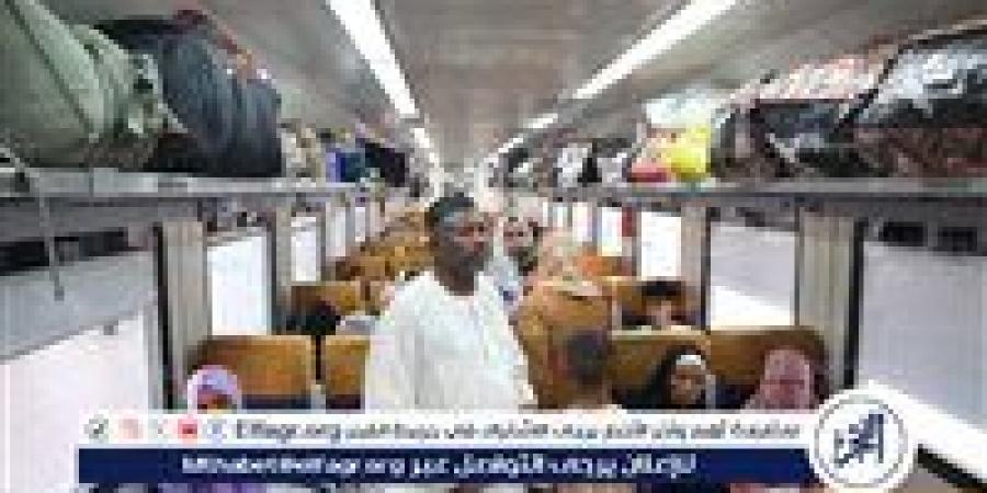 سكك حديد مصر: تسيير القطار التاسع للعودة الطوعية للأشقاء السودانيين وعلى متنه ٩٤٠ سودانيًا - هرم مصر