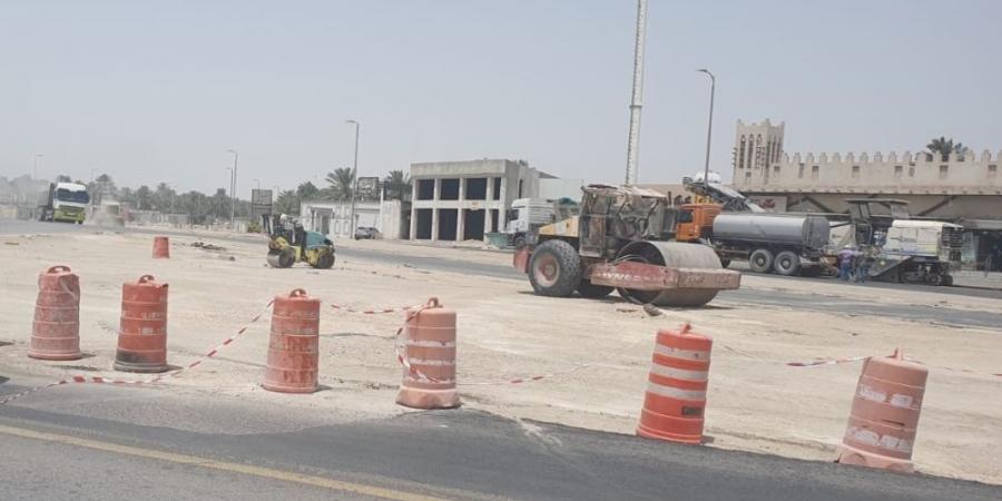 4 أعمال تطوير لطريق حيوي بالأحساء - هرم مصر
