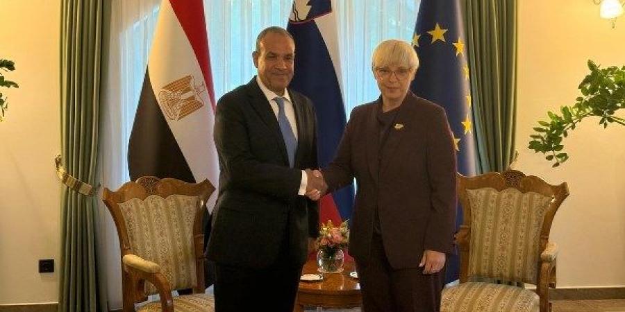 وزير الخارجية يبحث تعزيز التعاون الثنائي ودعم القضية الفلسطينية مع رئيسة سلوفينيا - هرم مصر