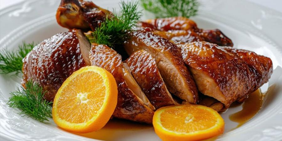 البط بالبرتقال بالطريقة الكلاسكية - هرم مصر