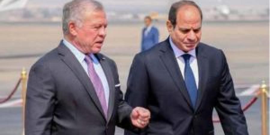 الملك عبدالله الثاني والرئيس السيسي يؤكدان وقوفهما ضد أي انتهاك يطال الدول العربية - هرم مصر