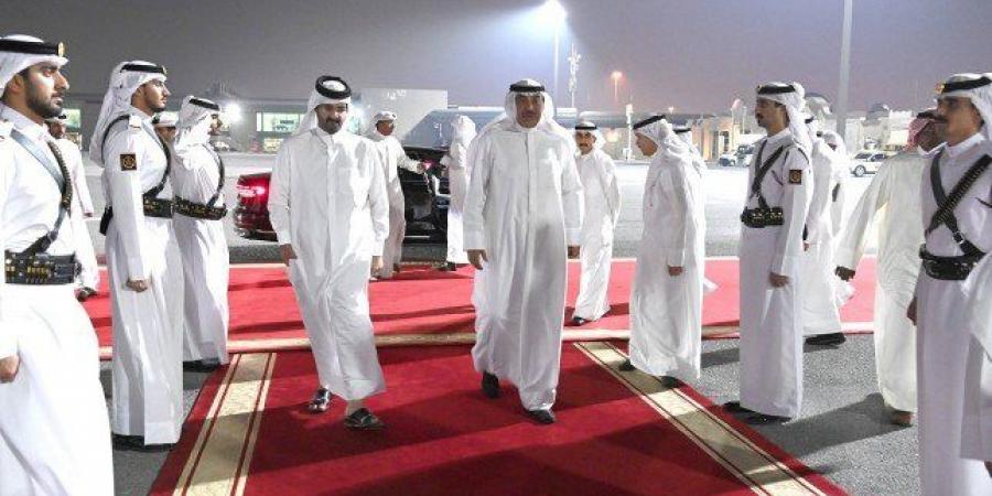 ولي العهد الكويتي يصل إلى دولة قطر في زيارة أخوية - هرم مصر