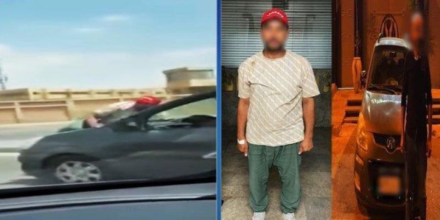 كشف ملابسات فيديو يظهر تشبث أحد الأشخاص بسيارة أثناء سيرها بالقاهرة - هرم مصر
