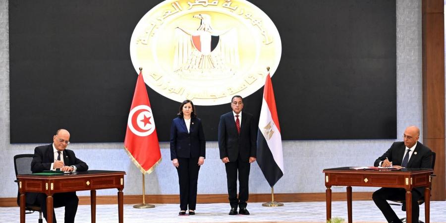 رئيسا وزراء مصر وتونس يشهدان توقيع 8 وثائق تعاون مشتركة لتعزيز العلاقات الثنائية - هرم مصر