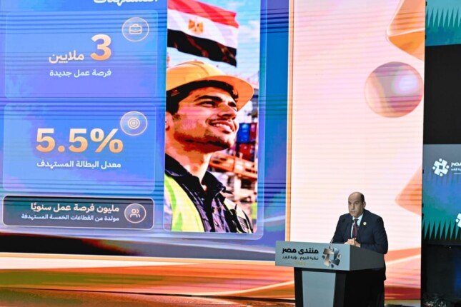 وزير العمل يعلن خطة مصر حتى 2030 لتحقيق 3 ملايين فرصة عمل وخفض البطالة إلى 5.5%