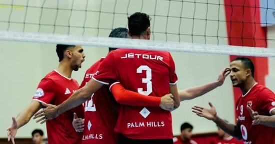 الأهلي يحقق فوزا مهما على وادي دجلة في افتتاح بطولة دوري الكرة الطائرة للرجال